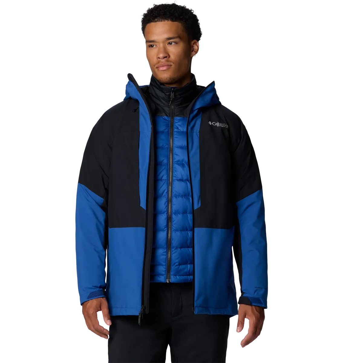 Soft Lined Interior Smooth Zipper Action Men's Winter District II Interchange Jacket