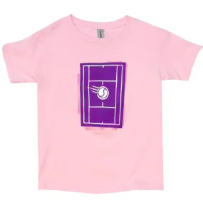 Insulating Wrinkle-Resistant Merchant of Tennis Junior Grunge Court Tee - Pink