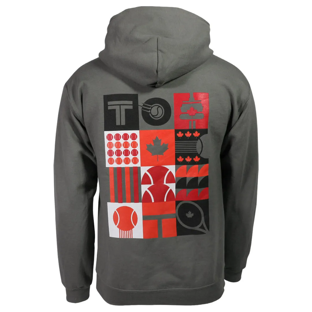Merchant of Tennis TO Collage Hoodie - Charcoal Luxury Brand simple design Exquisite