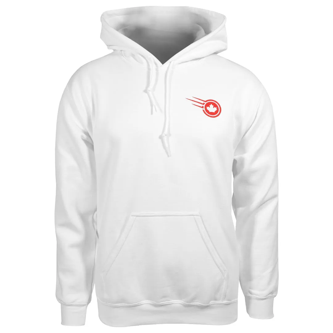 Sleeve design Merchant of Tennis TO Collage Hoodie - White Stretchy