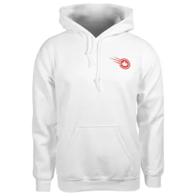 Merchant of Tennis TO Collage Hoodie - White Stretchy High-waisted Button - down