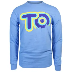 Merchant of Tennis TO Longsleeve - Carolina Blue Roll-Up Hard - wearing