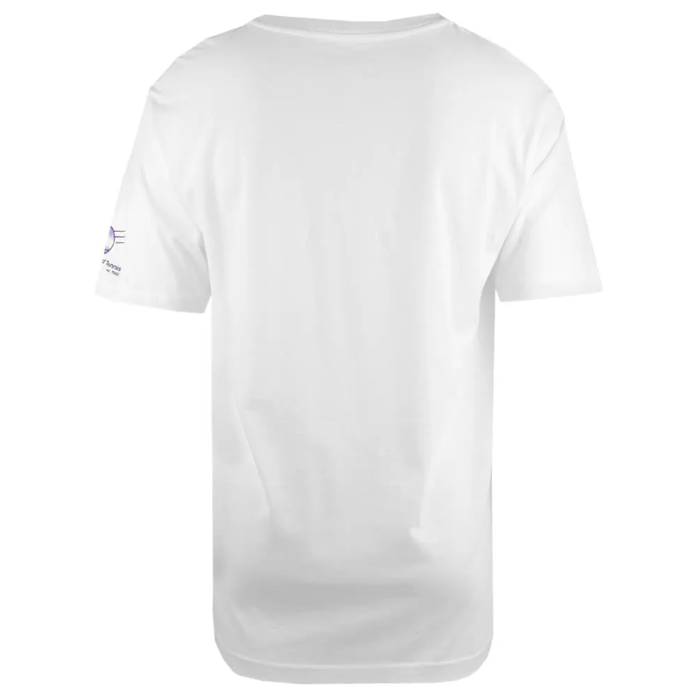 Embroidered Elements Merchant of Tennis Unisex 30 Year Tee - White High - Definition Print