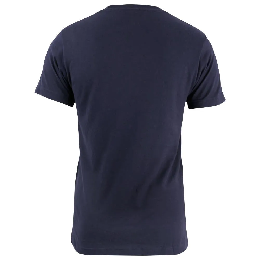 Merchant of Tennis Unisex Grunge Court Tee - Navy Noise - reducing Sophisticated Look Sewing
