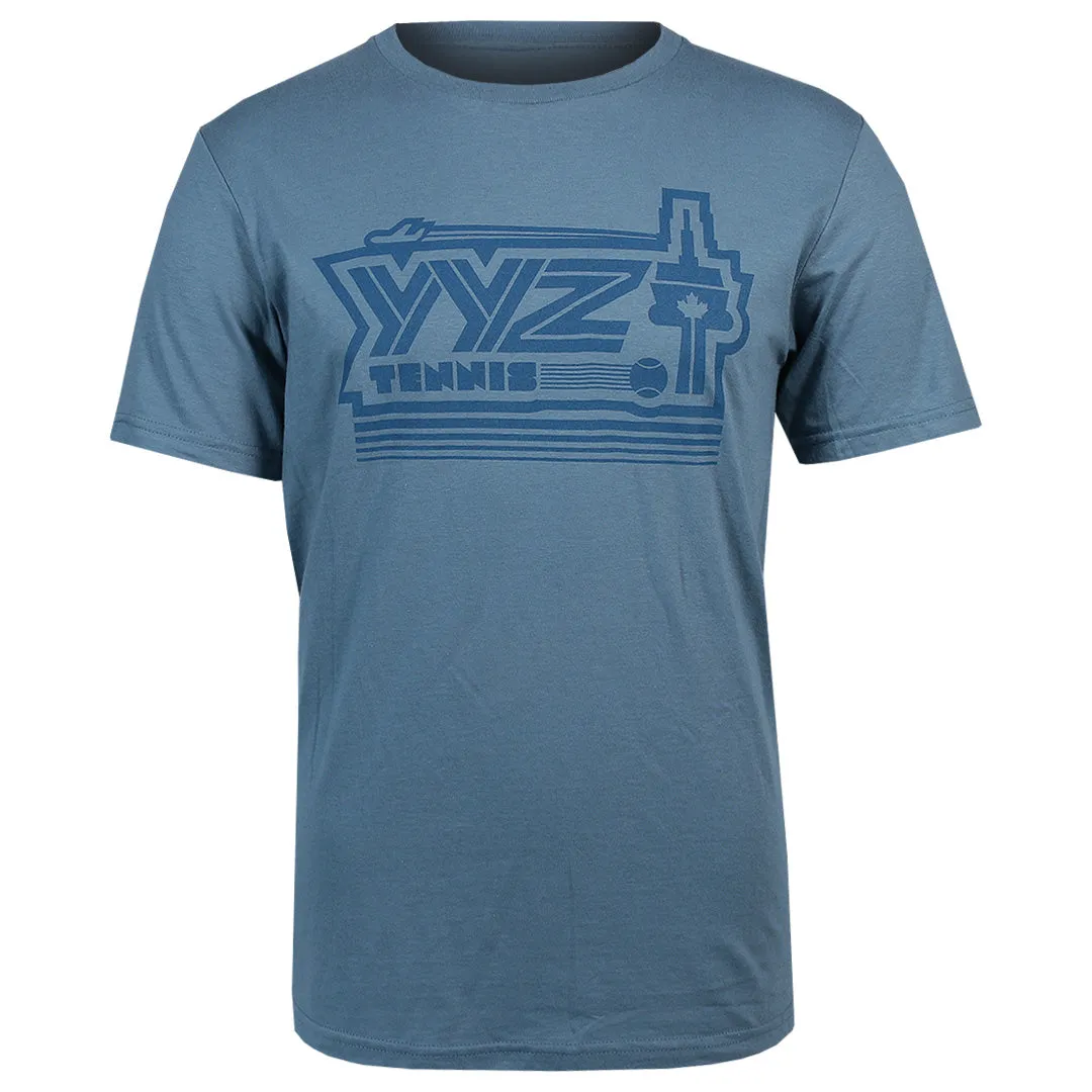 Merchant of Tennis YYZ Tee - Indigo Blue natural fabric All Season Customizable Options