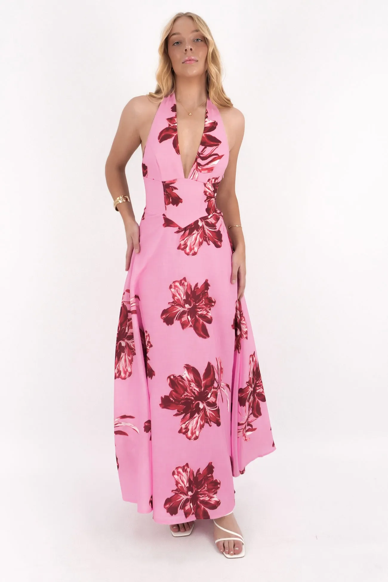 Texture Mood Merritt Maxi Dress Pink