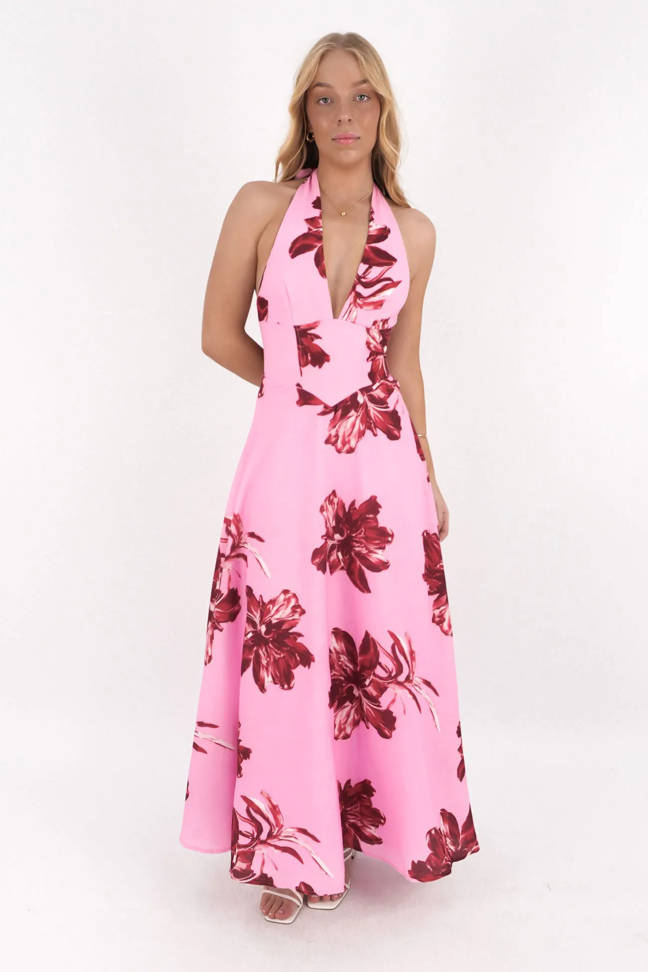 Merritt Maxi Dress Pink Essential Layer