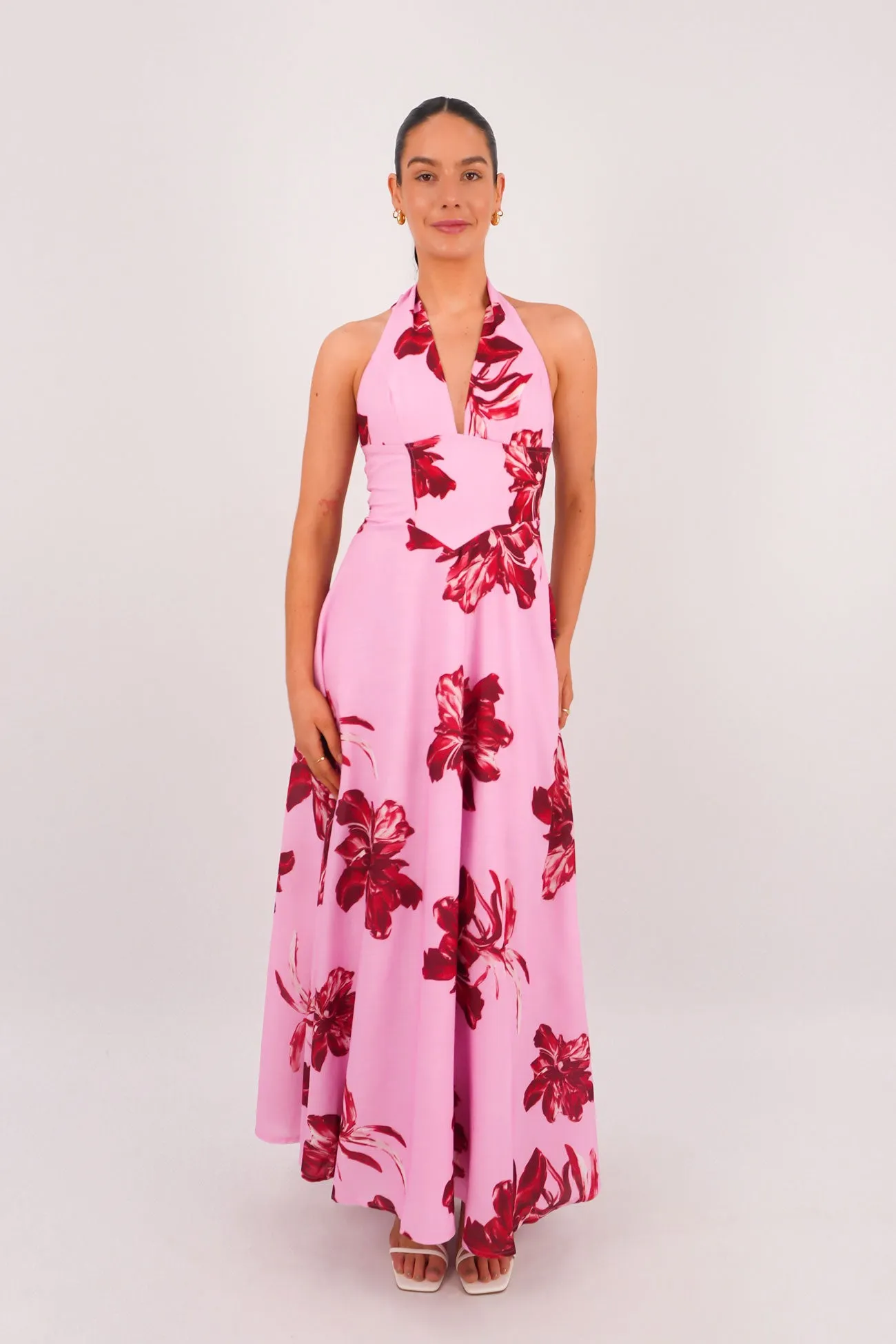 Fresh Combo Merritt Maxi Dress Pink