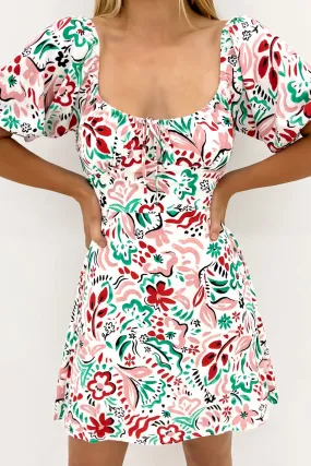 Merry Mini Dress Multi Lace Accent
