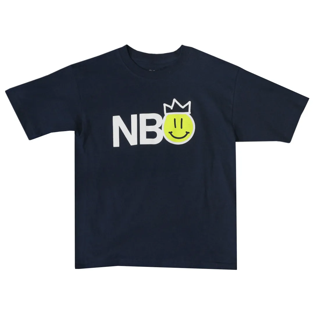 Lining Material Anti-static NBO Toronto Junior Happy Face Tee - Navy