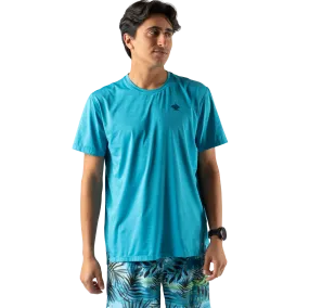 RibbedCollar UPF Tee SS