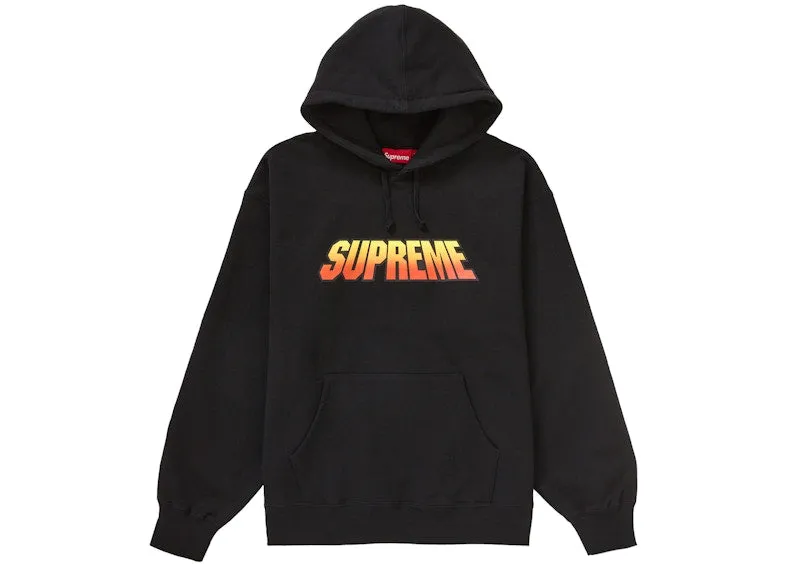 Compact Supreme Gradient Hooded Sweatshirt Black