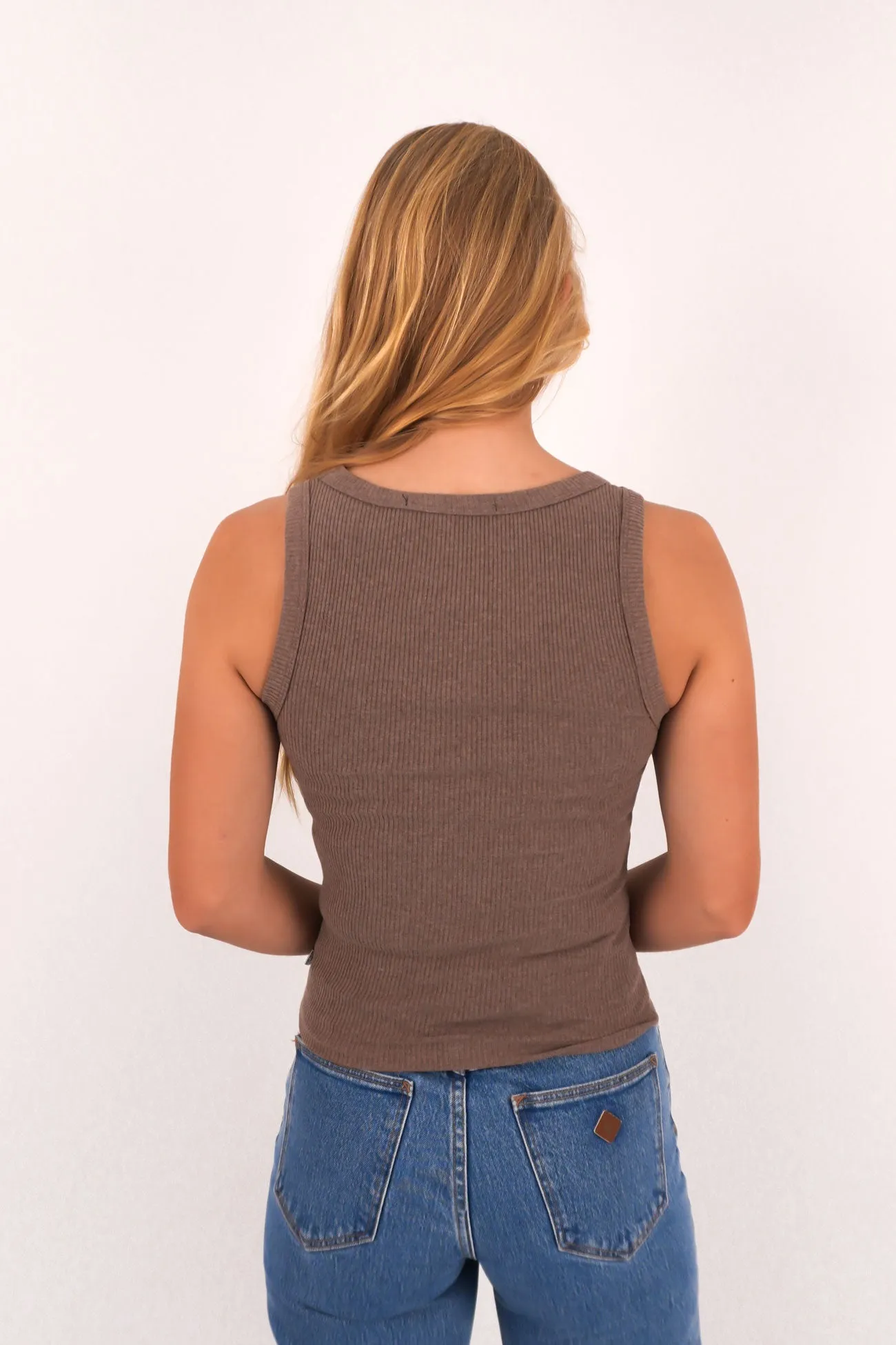 cylindrical shape Mia Tank Brown