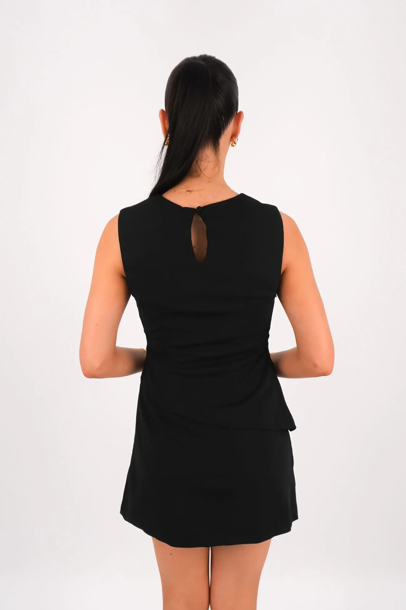 Micah Mini Dress Black Formal Setting Feminine Vibe
