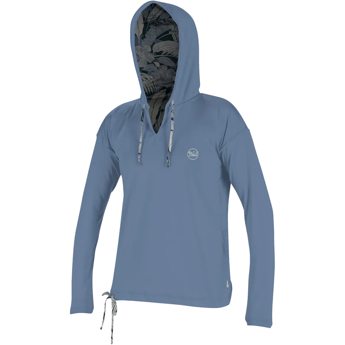 Women's Side Print Long Sleeve Hoodie ThermalRegulationLayer NonScratchSurface