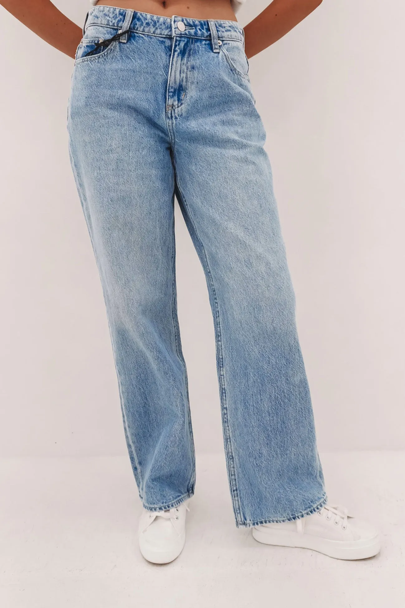 Fit Routine Mid Baggy Jean Skyline Blue Petite