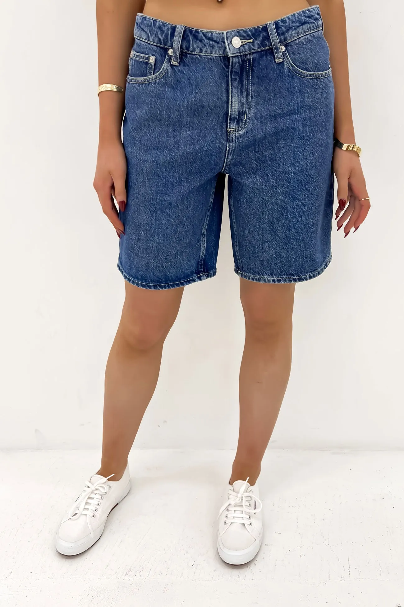 Mid Baggy Short Born Blue quick dry Thermal Regulating Fabric