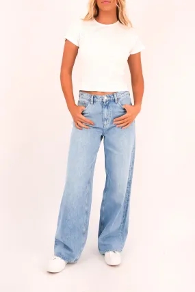 Mid Slouch Jean Downtown Fade Street Casual Traveler Gear Morning Stroll