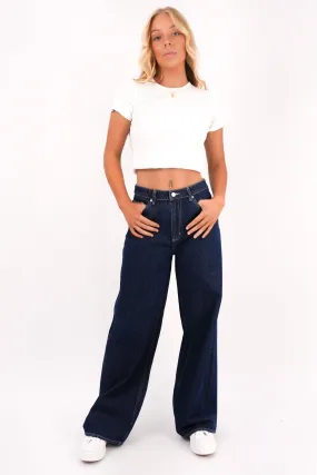 Thermal Regulating Fabric Layer Friendly Piece Mid Slouch Jean Indigo Exchange