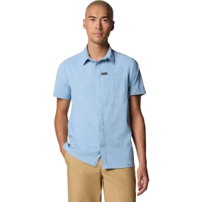 Easy to Wear Breathable Mesh Back Men's Sage Peak Woven Short Sleeve Shirt