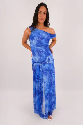 Smooth Tone Milano Maxi Dress Blue