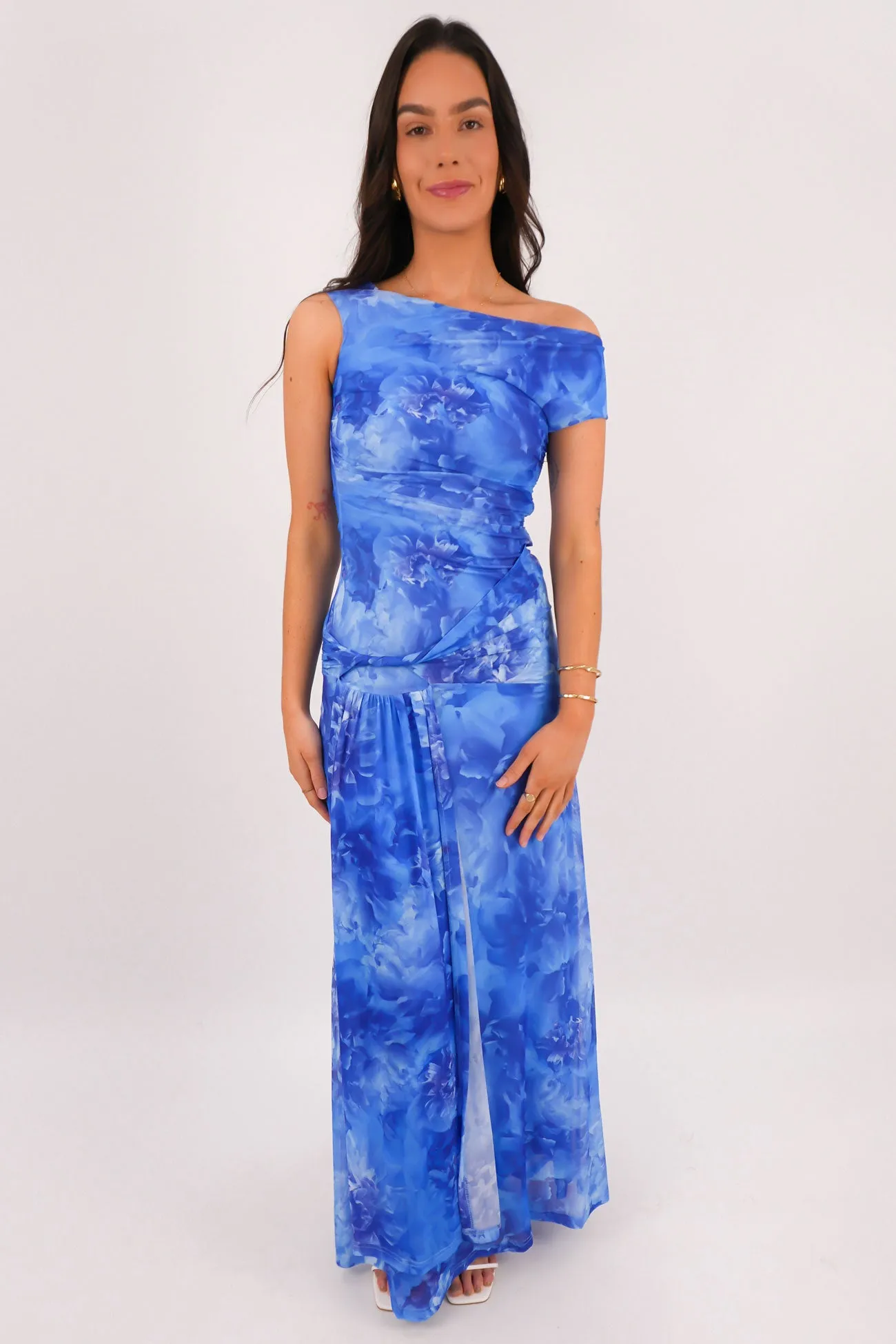 Flexible Piece Eco-Lining Milano Maxi Dress Blue