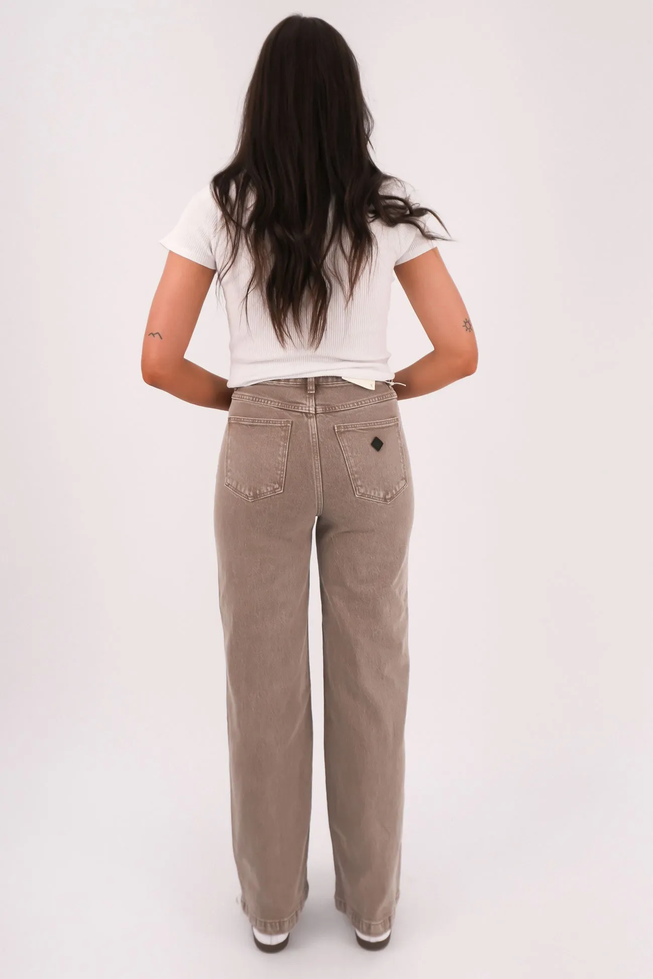 Breathable Lining Elegant Minimalist Outdoor Adventure A 94 Wide Jean Mushroom