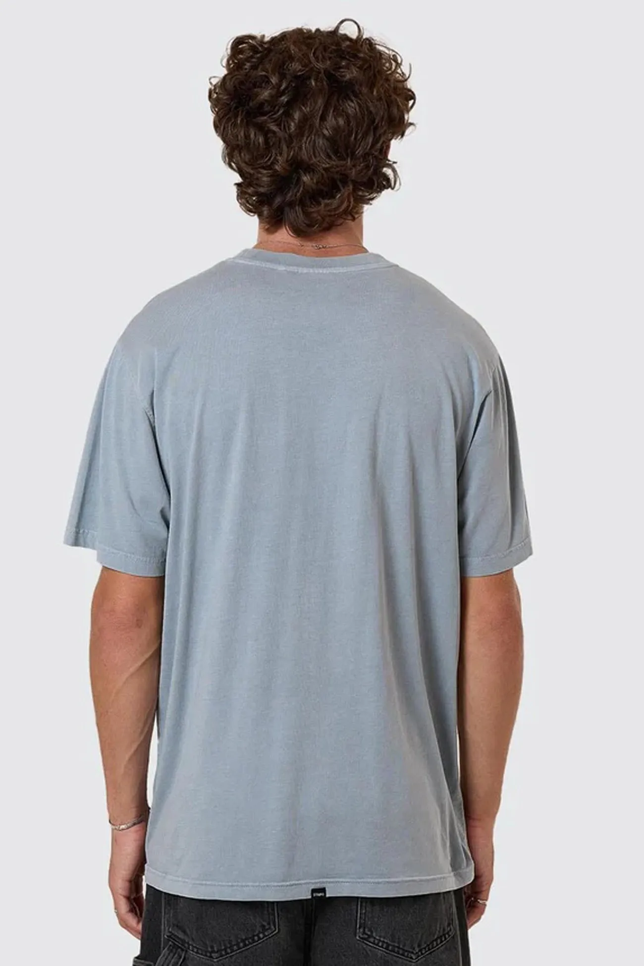 Easygoing Design StretchFabric Minimal Thrills Merch Fit Tee Smog