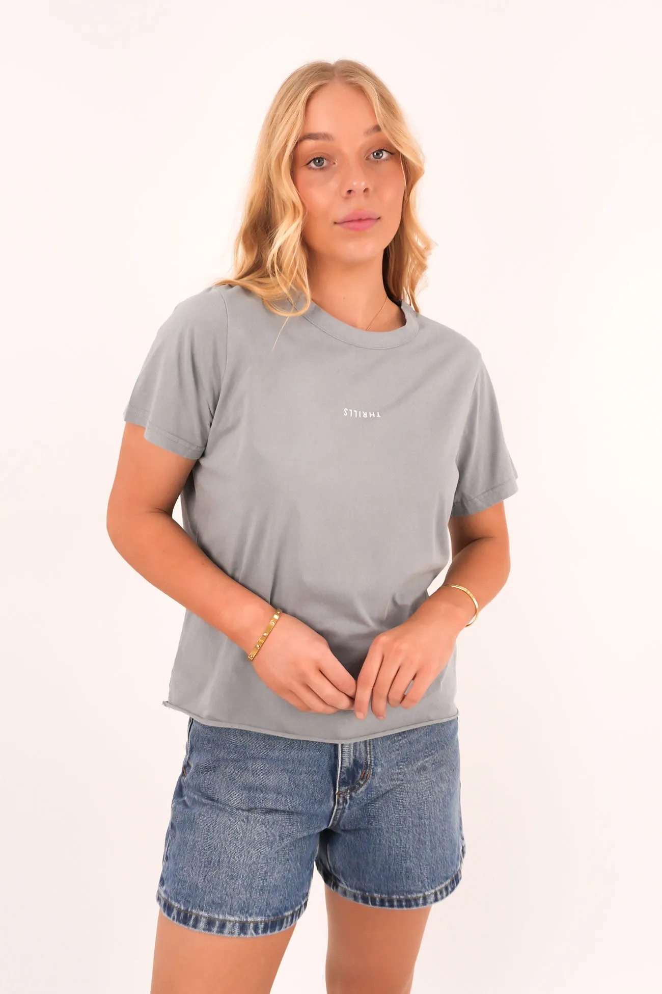 Minimal Thrills Relaxed Tee Smog Relaxed Armhole Cut Modern innovation