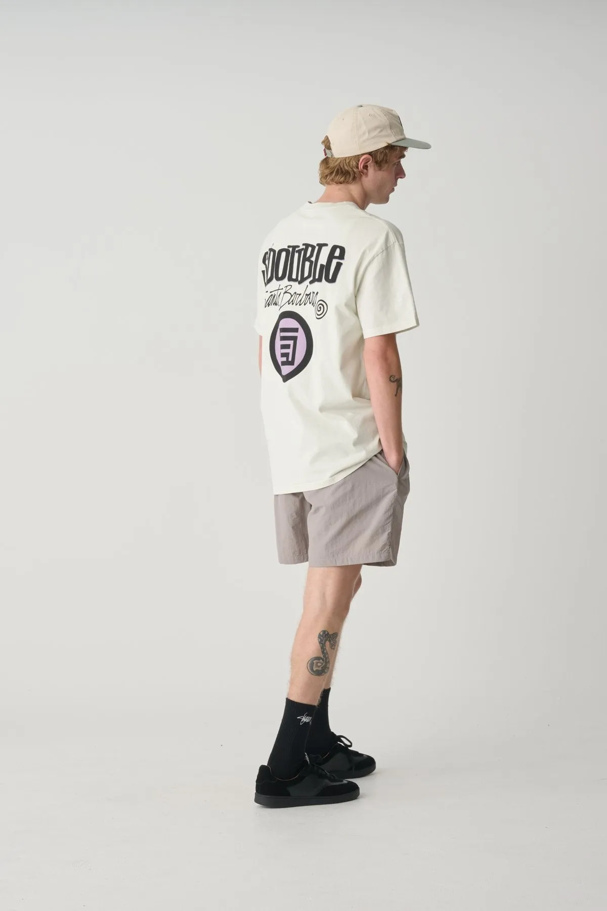 WrinkleResistant Texture Sleeveless freedom Combo Platter Tee Washed White