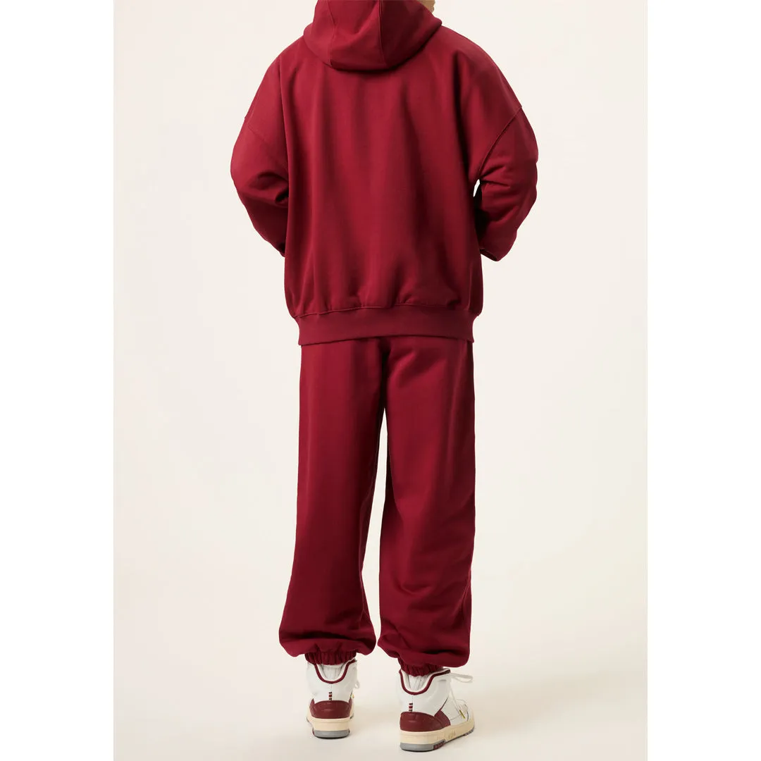silk blend anti-deformation Minimalist Design Fila Men's Country Club Hoodie - Tibetan Red