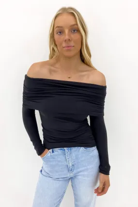 Ashleigh Top Black quick - drying