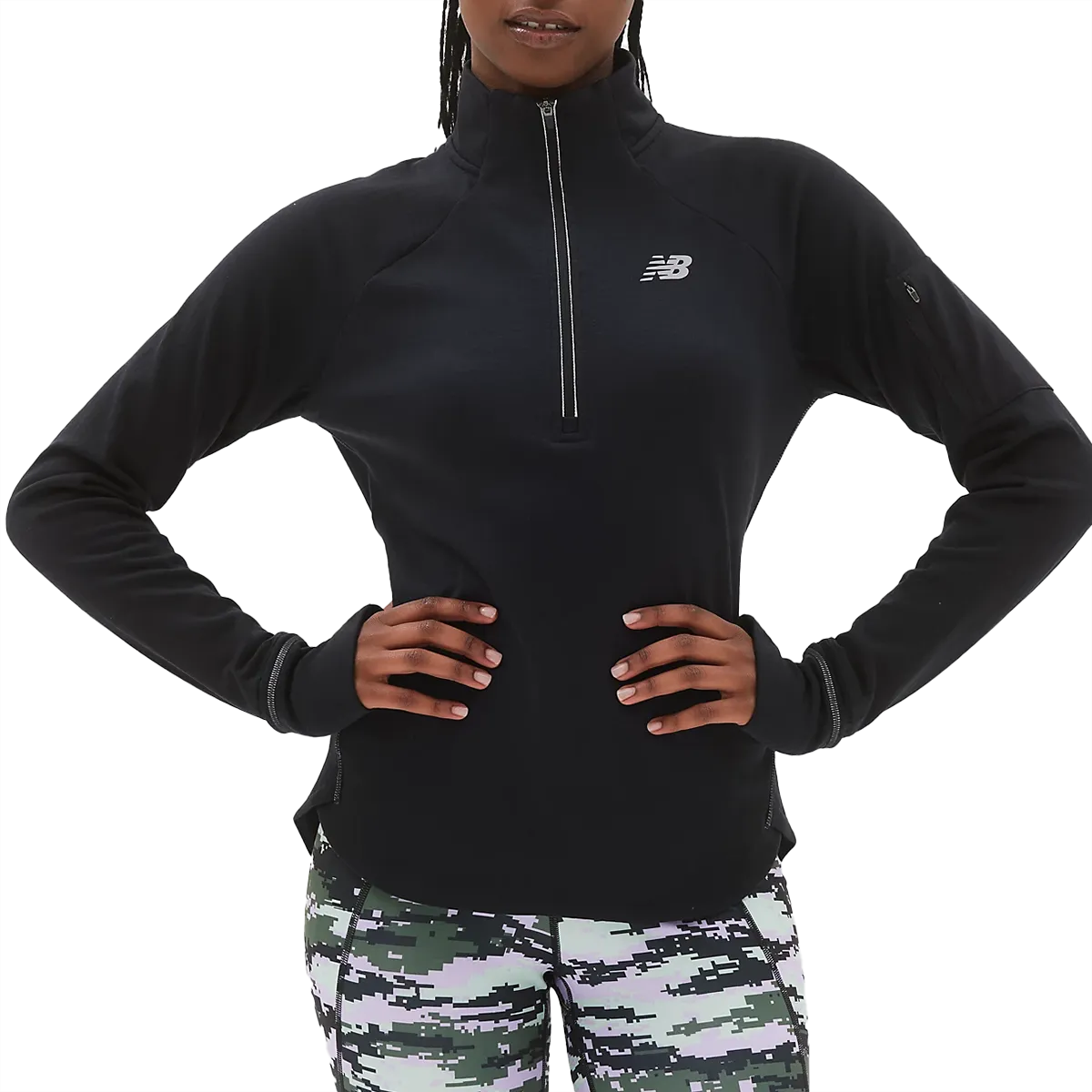 Classic Crewneck Design Women's NB Heat Grid 1/2 Zip