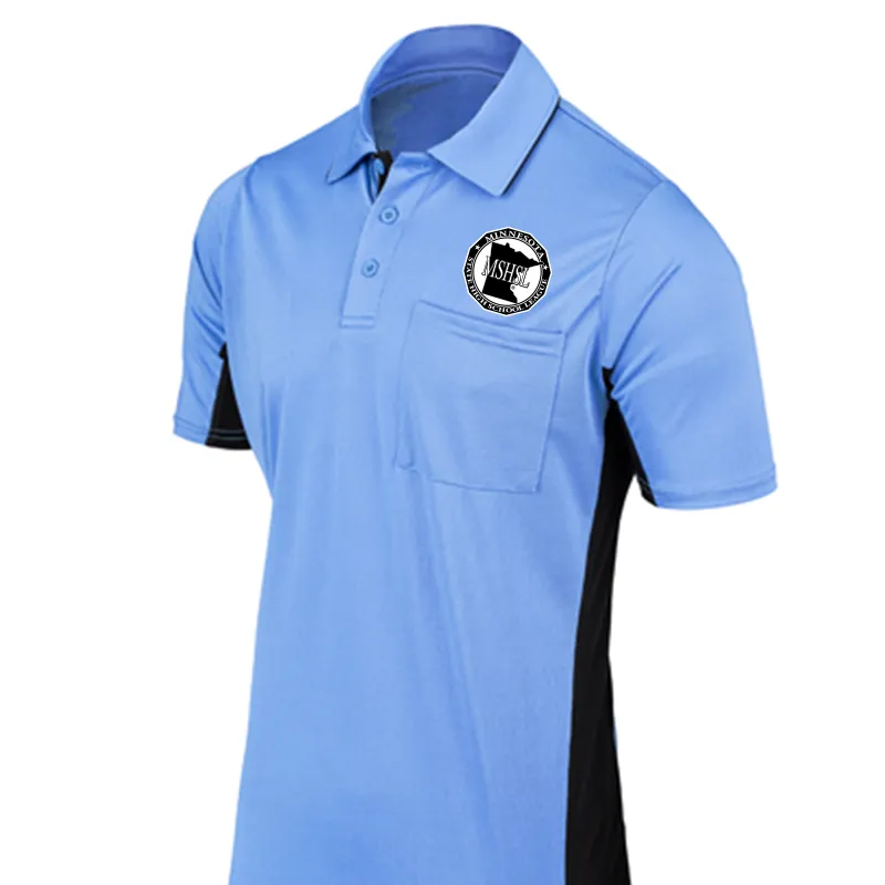 Minnesota MSHSL Logo Baseball Umpire Shirts Clean Edge Trim