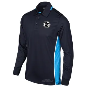 Anti Pilling Treatment Mountain Escape Minnesota MSHSL Softball Navy Men's Long Sleeve Umpire Shirts