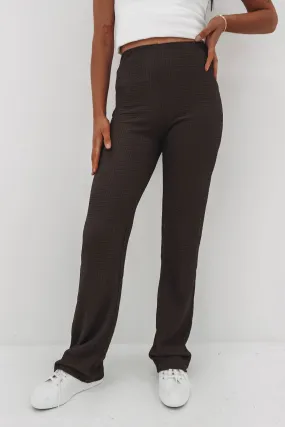 Mirador Pant Brown Non Binding Cuffs Flexible Knees