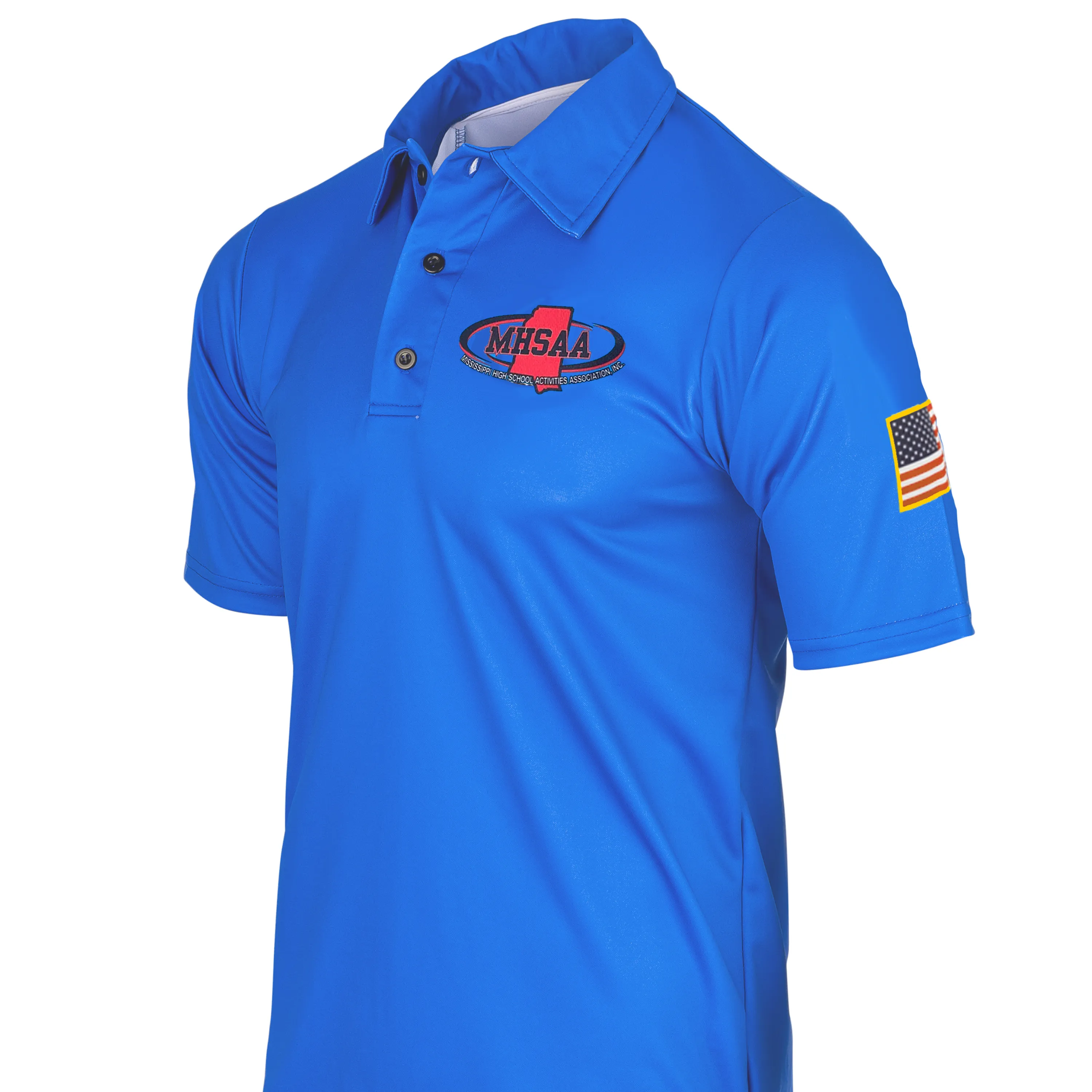 On-The-Go Style Mississippi MHSAA Bright Blue Volleyball Shirt