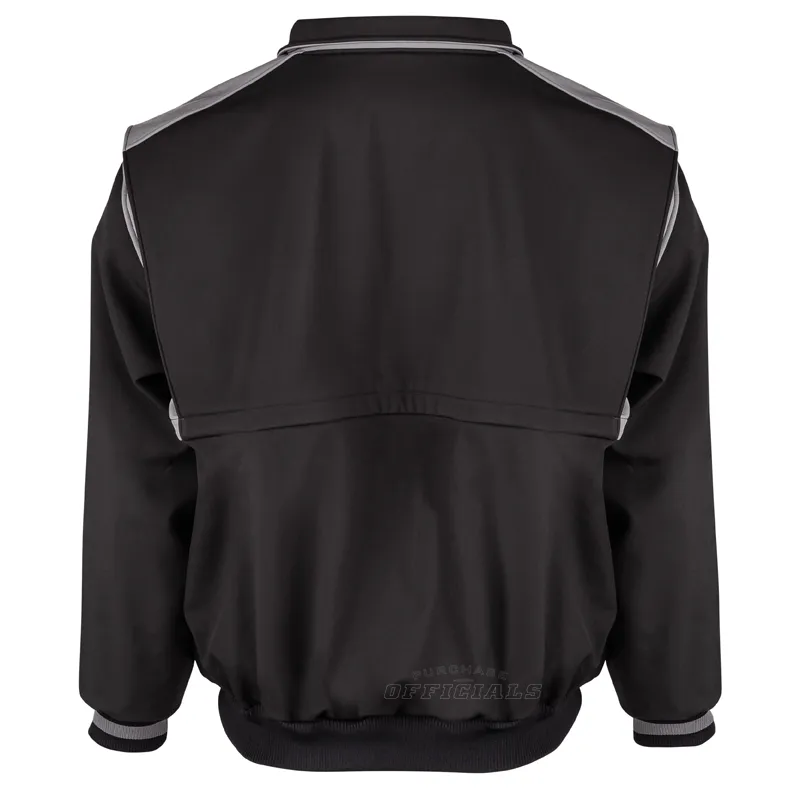 MLB & College Baseball Full Zip Thermal Fleece Umpire Jacket Fire Retardant Treated Fabric Faux Fur Collar
