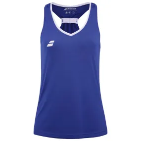 Babolat Girl's Play Tank - Dark Blue Slip - resistant