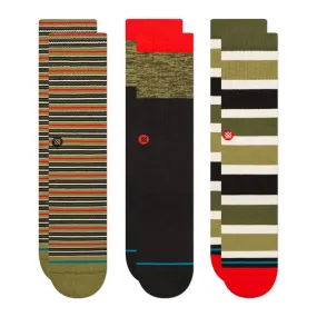 Foldable Design Stance Cotton Crew Socks 3 Pack Hahalidayz