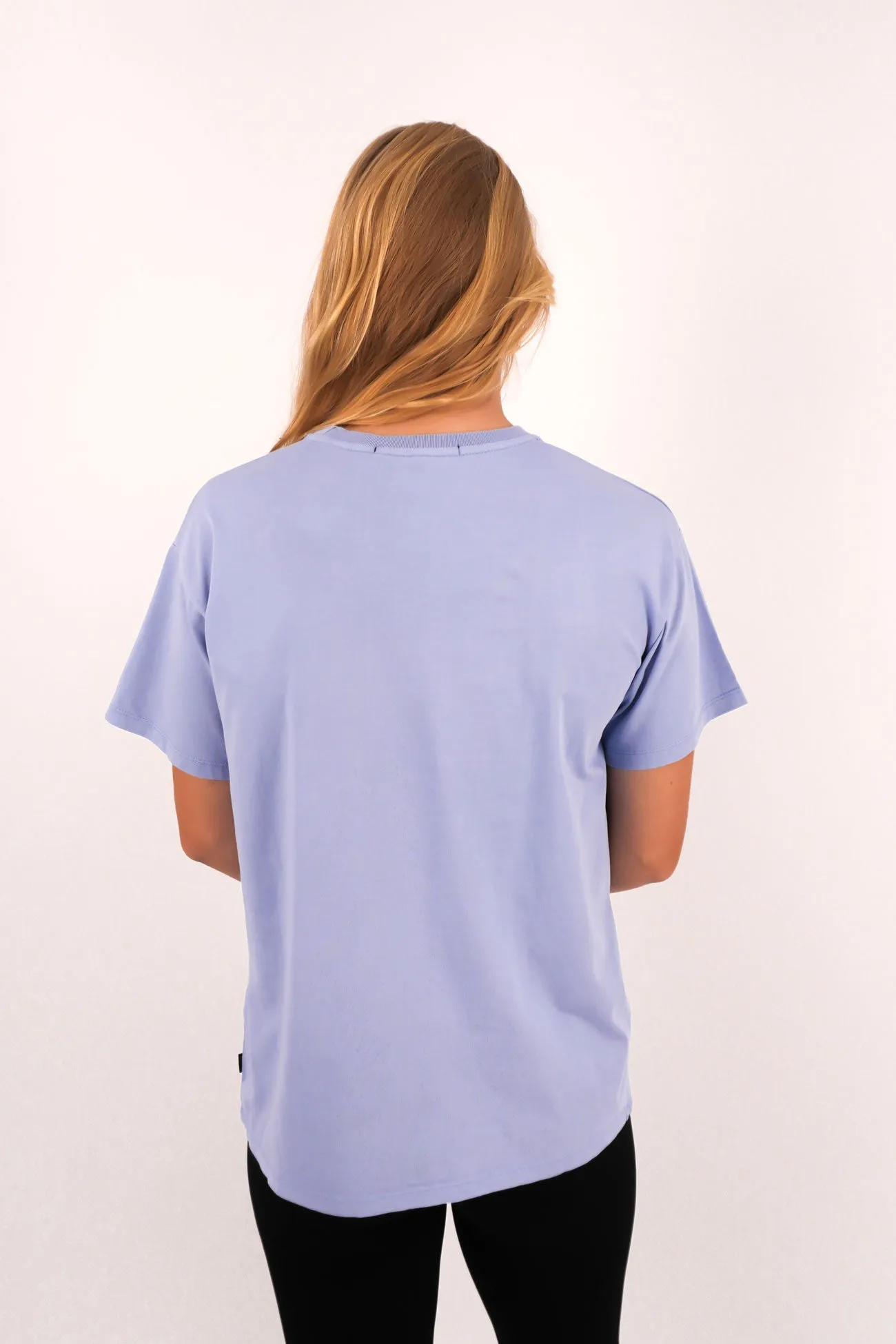 Essential Look Unisex Fit Logo Tee Light Blue