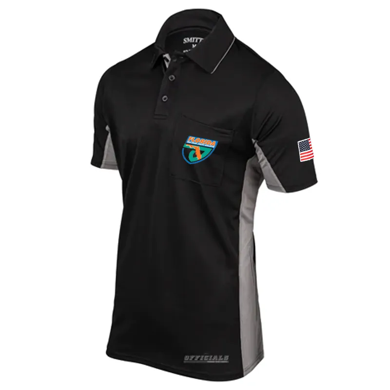 Abstract art FHSAA Baseball Black MLB Replica Umpire Shirts
