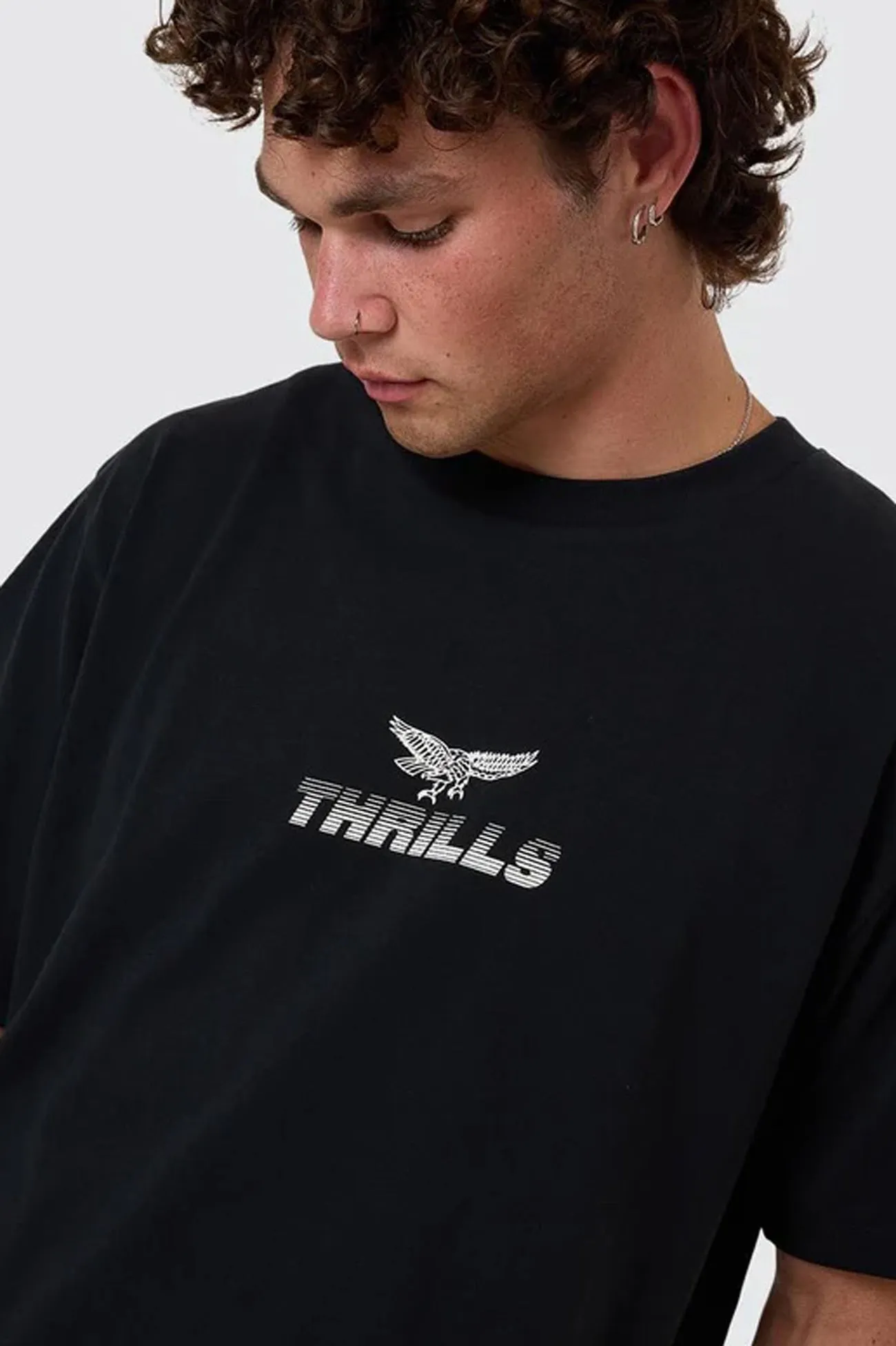 Paradise Before Anarchy Merch Fit Tee Washed Black High Density Weave