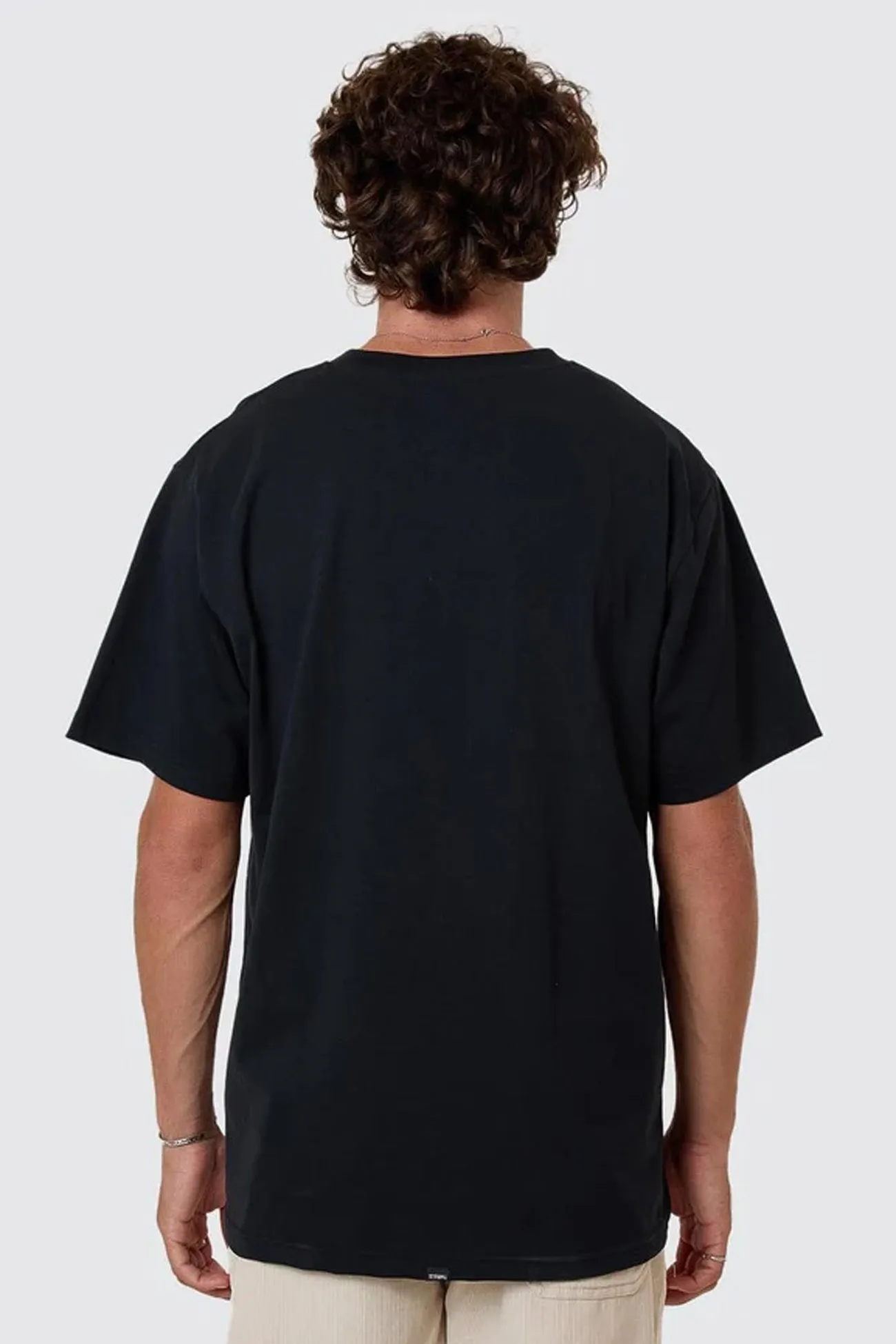 Paradise Before Anarchy Merch Fit Tee Washed Black Tagless Neckline