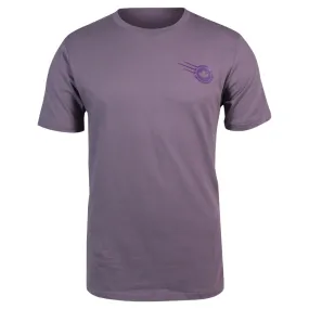Double Stitched Debossed Design Modern Merchant of Tennis Sunrise Tee - Purple