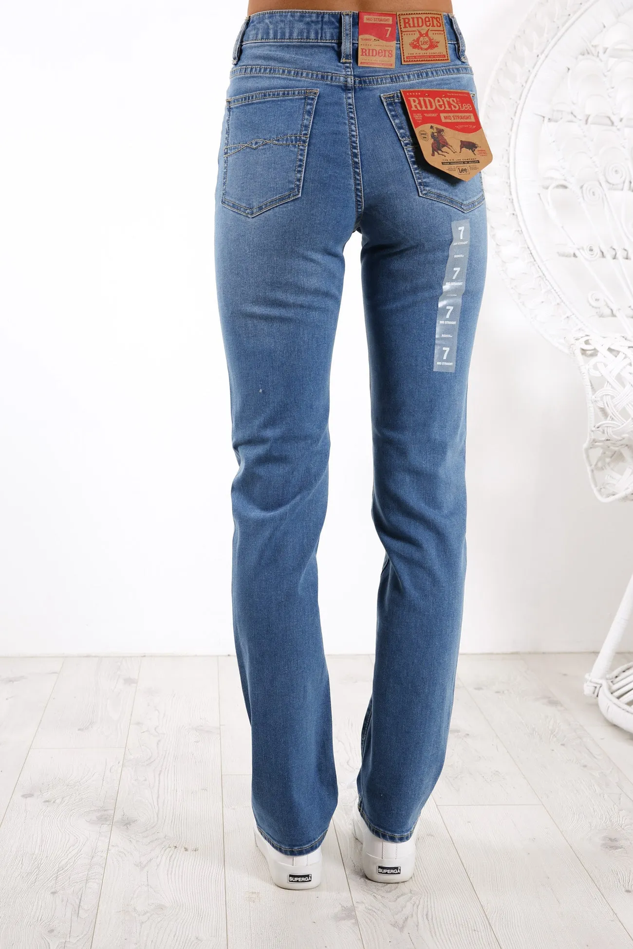 Fit For Daily Classic Mid Straight Jean Washed Indigo