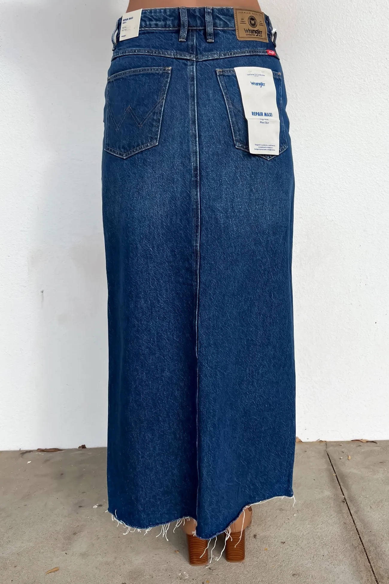 Draped Silhouette Mid Repair Maxi Skirt Day Dreamer