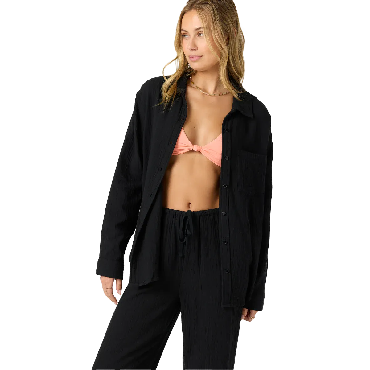 Adjustable drawstring Women's Leni Relaxed Long Sleeve