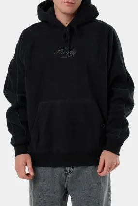 Fortune Favors Raglan Panel Hood Washed Black Luxury Appeal Minimalist Aesthetic