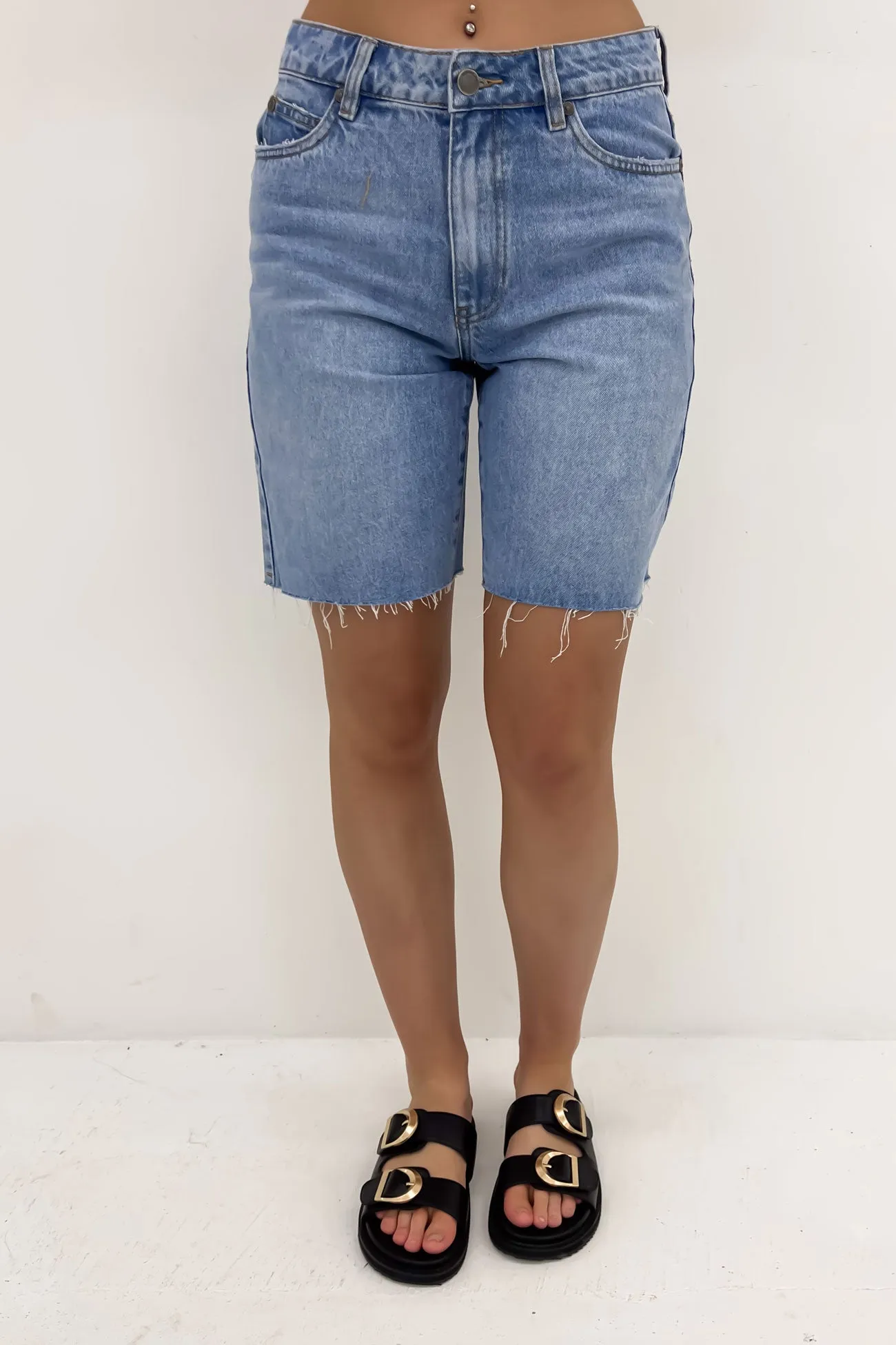 Lexie Denim Jort Light Blue Clean Fit two piece outfit
